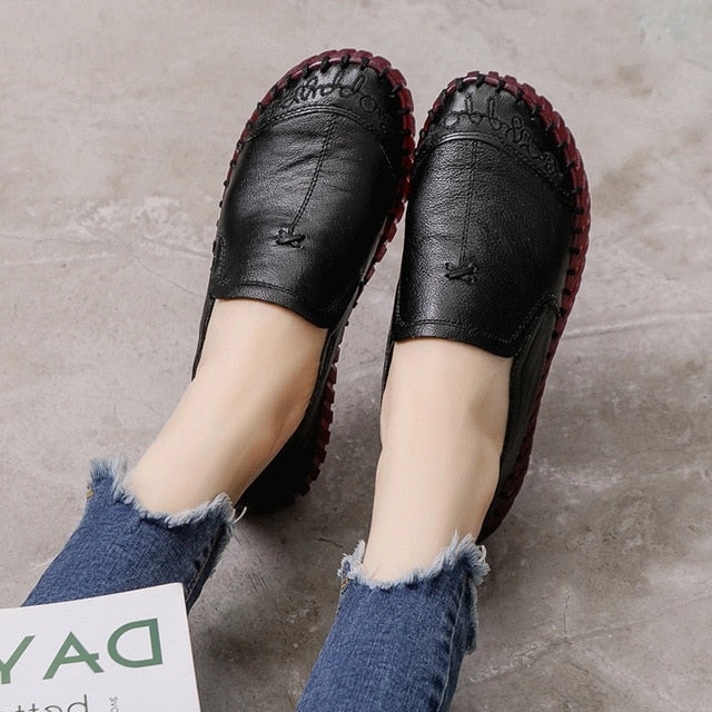 2020 Fashion Women Shoes Genuine Leather Loafers Women Casual Shoes Soft Comfortable Shoes Women Flats I012 Xtratuf Snow Boots