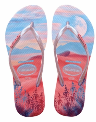 Wonder Woman Flip Flops 4132614 SLIM PAISAGE MACARON PINK