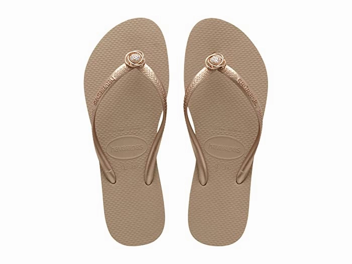 4144519 SLIM CRYSTAL RINGS SANDAL Massaging Flip Flops