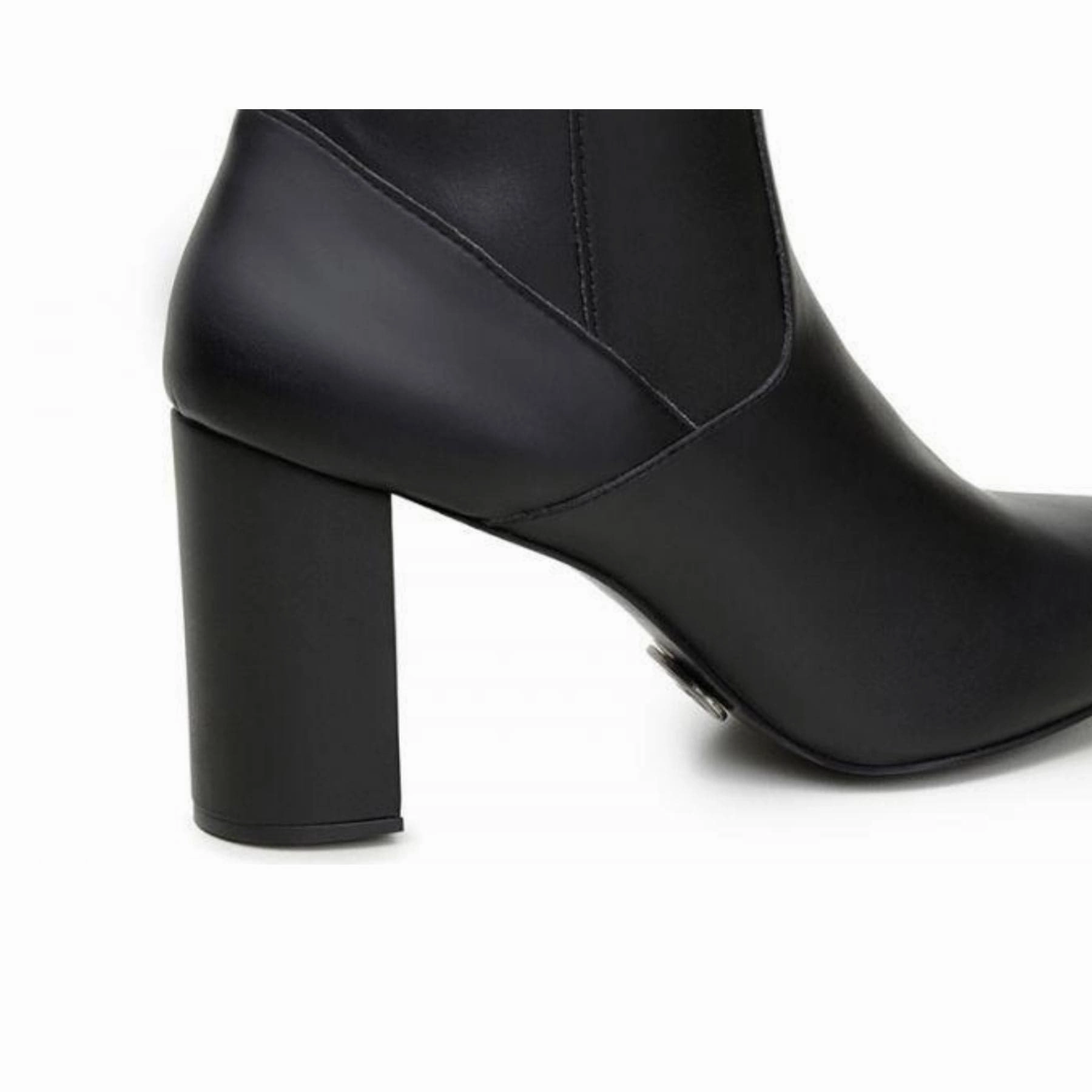 Pull Padded Ankle Boots 'Elza Women's High-Heeled Vegan Boot by Ahimsa - Black