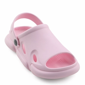 A-HA Pink Casual Clogs For Kids BEACHFIT01 By Liberty Cow