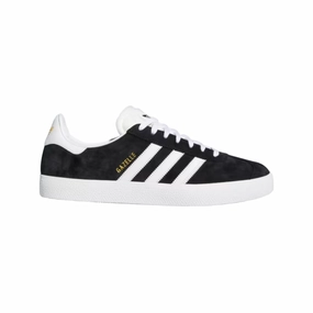 Adidas - Gazelle ADV (Core Black/Cloud White/Gold Metallic) Haley Skate