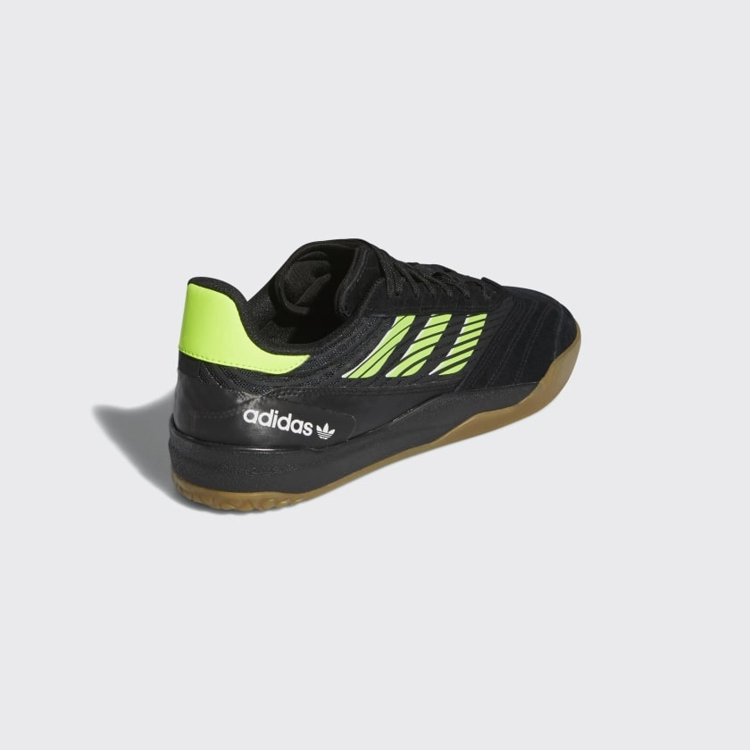 Black White Skate Adidas Copa Nationale - Black Signal Green Gum