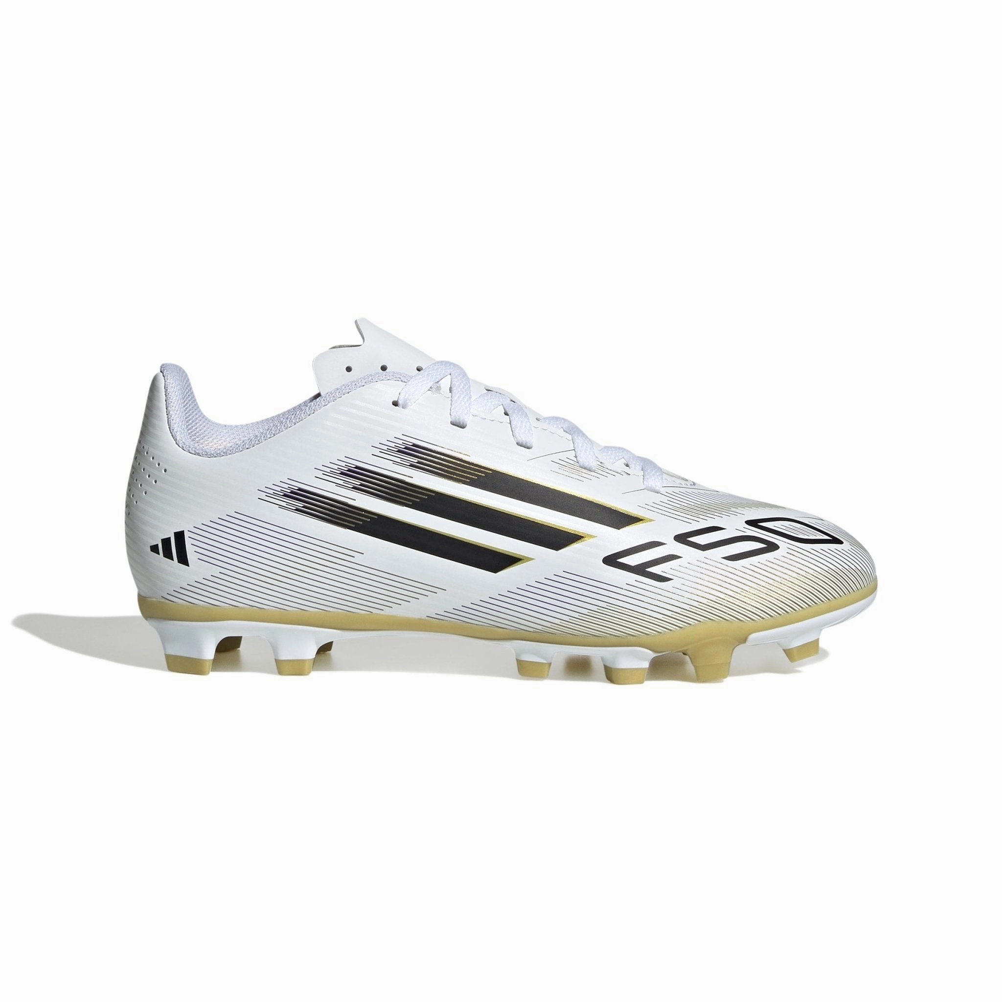 Academy Turf Soccer Cleats adidas F50 Club Firm/Multi-Ground Boots Kids White/Black