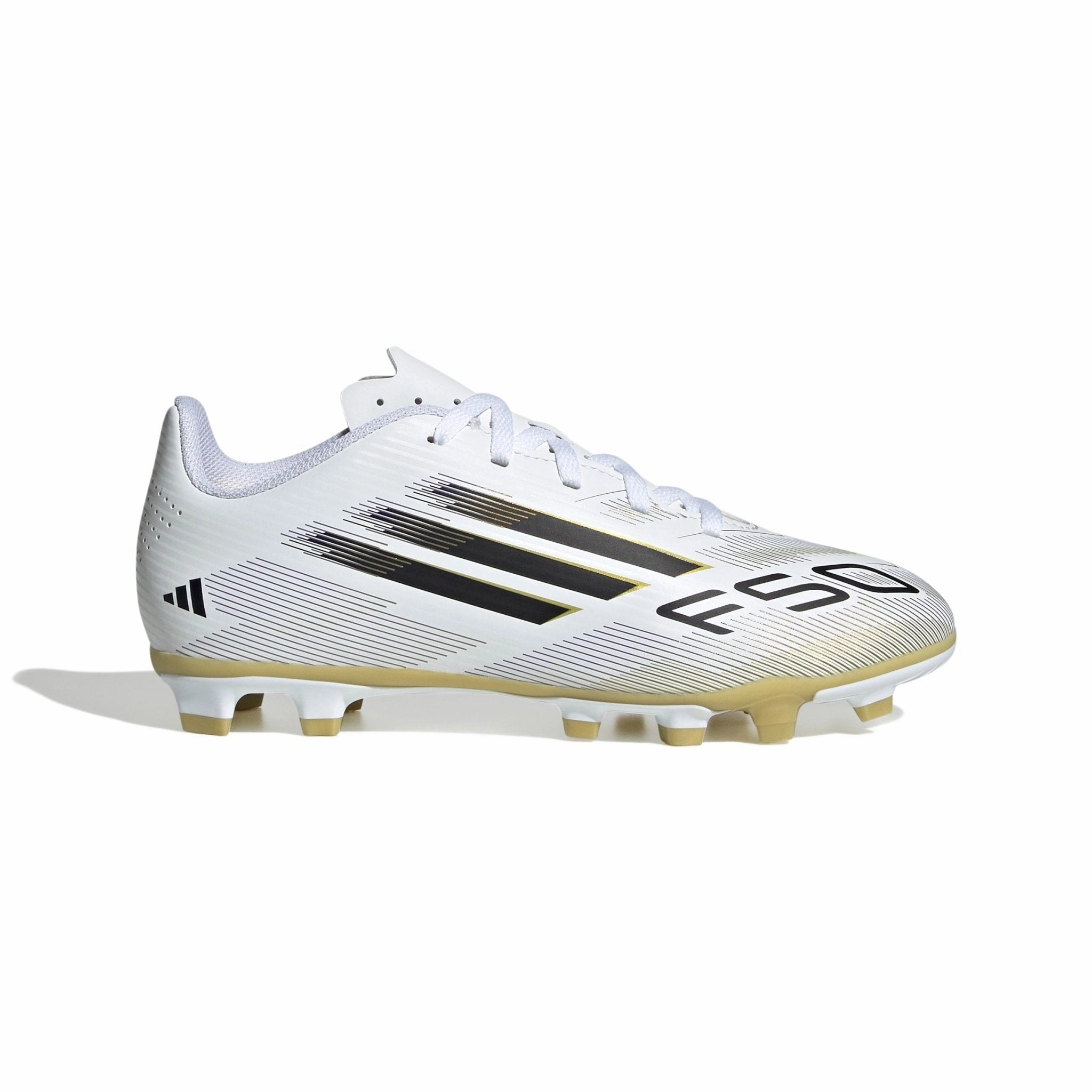 Best Soccer Cleats For Achilles Tendonitis adidas F50 Club Firm/Multi-Ground Boots Kids White/Black