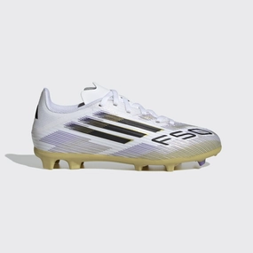adidas F50 League Firm/Multi-Ground Boots Kids White/Black Fastest Soccer Cleats
