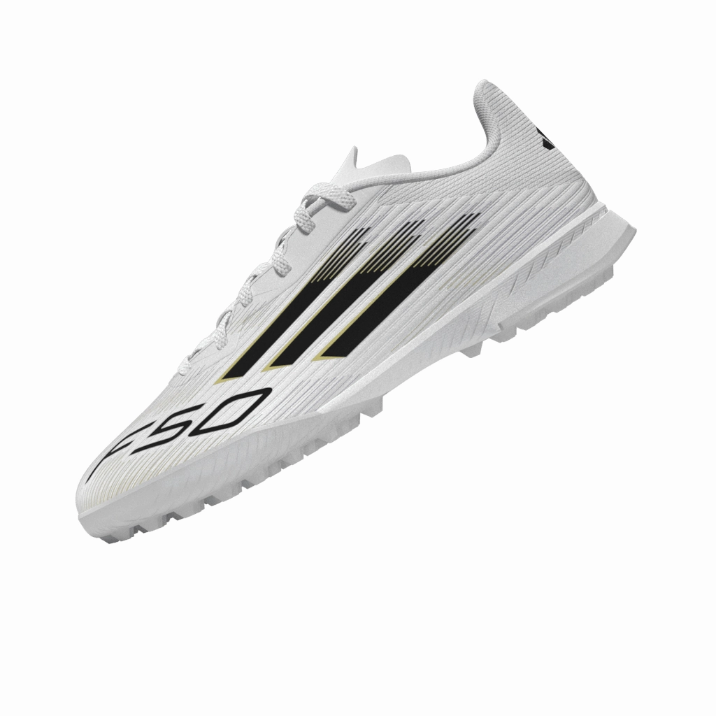 adidas F50 League Turf Boots Kids White/Black Mercurial Soccer Cleats