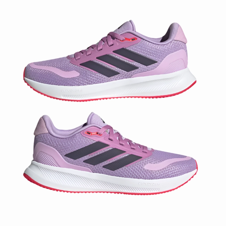 Adidas Junior Trainer Runfalcon 5 Powder Plum/Aurora Plum/Lucid Red Road Run Shoes