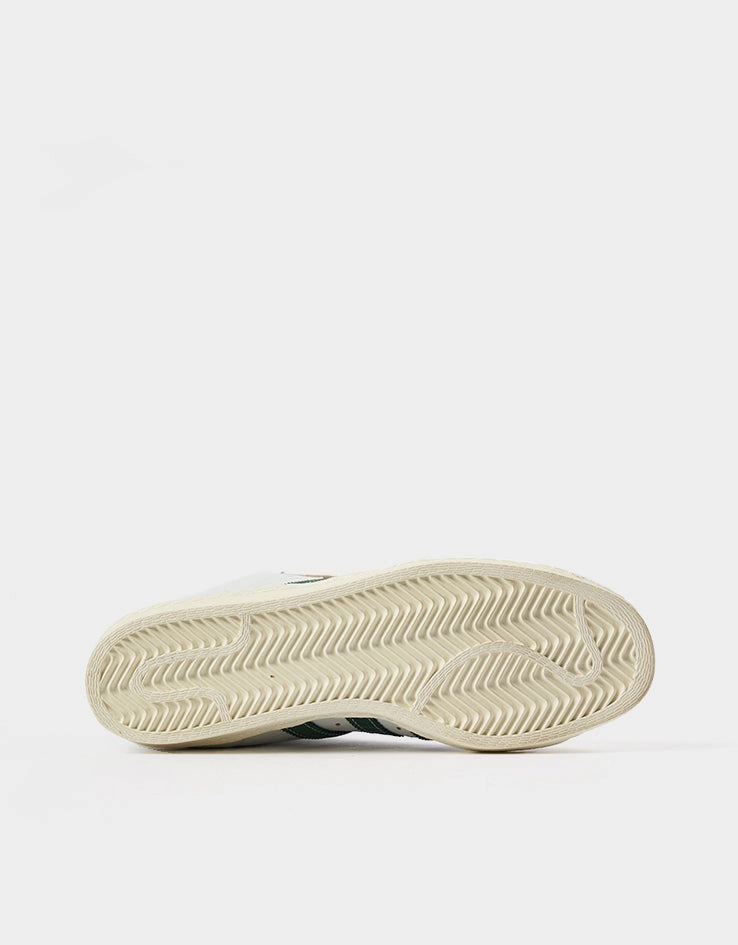 adidas Pro Model 80 ADV Skate Shoes - Crystal White/Collegiate Green/Off White Business Casual Skate