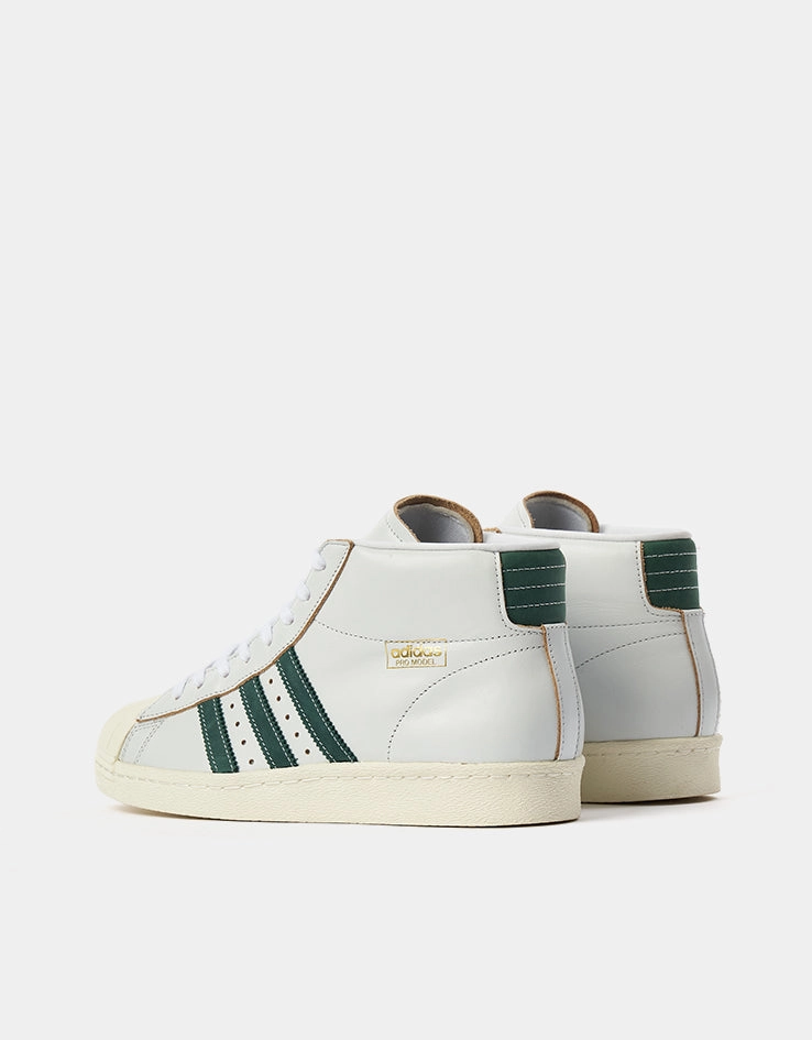 Hemp Skate Shoes adidas Pro Model 80 ADV Skate Shoes - Crystal White/Collegiate Green/Off White