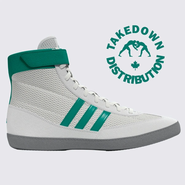 Adidas Shoe Wrestling Combat Speed 4   White - Teal - Gray NEW  2025-26 Tan Platform Combat Boots