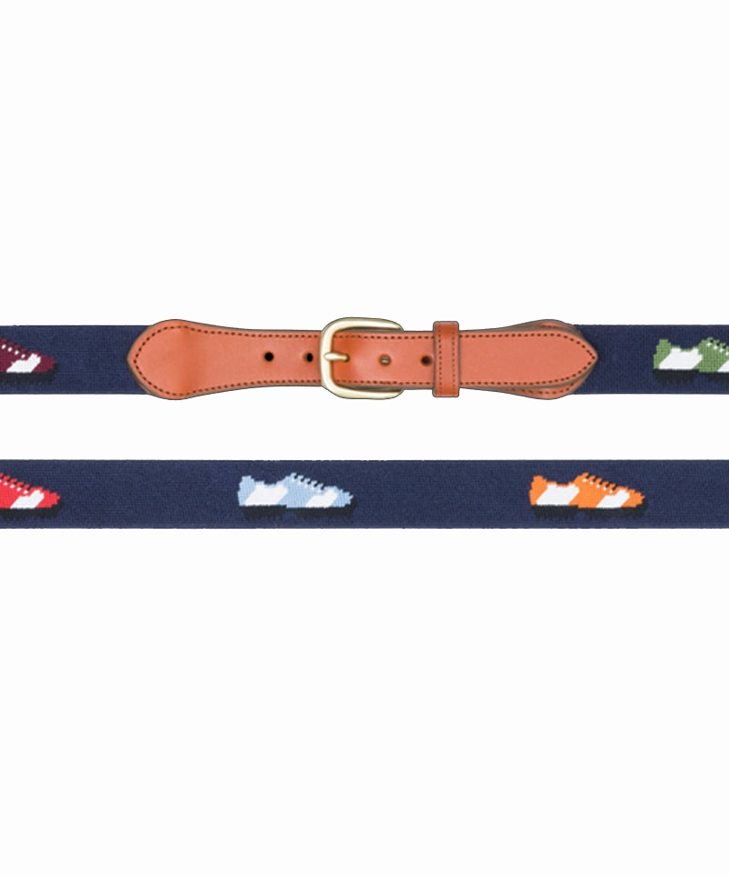 LOLONG Golf Men's Golf Shoes Needle Point Belt - Navy Golf Shoes For Stability