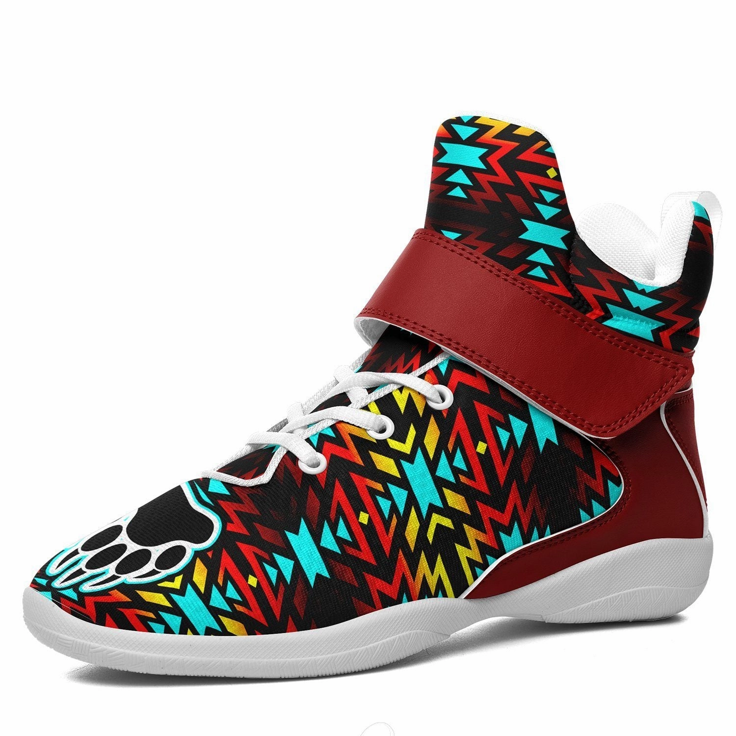 Fire Colors and Turquoise Bearpaw Ipottaa Basketball / Sport High Top Shoes Ethics Basketball Shoes