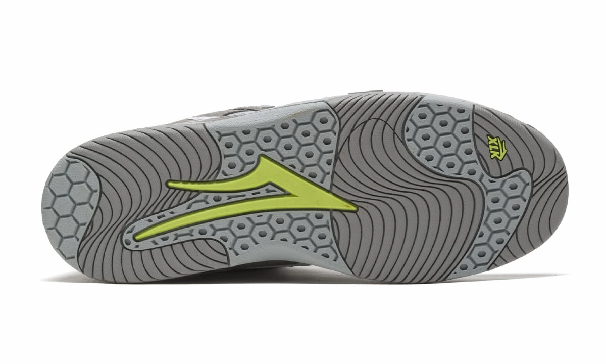 Force Skate Shoes Lakai Skateboard Shoes Evo 2.0 XLK Grey/Lime Suede