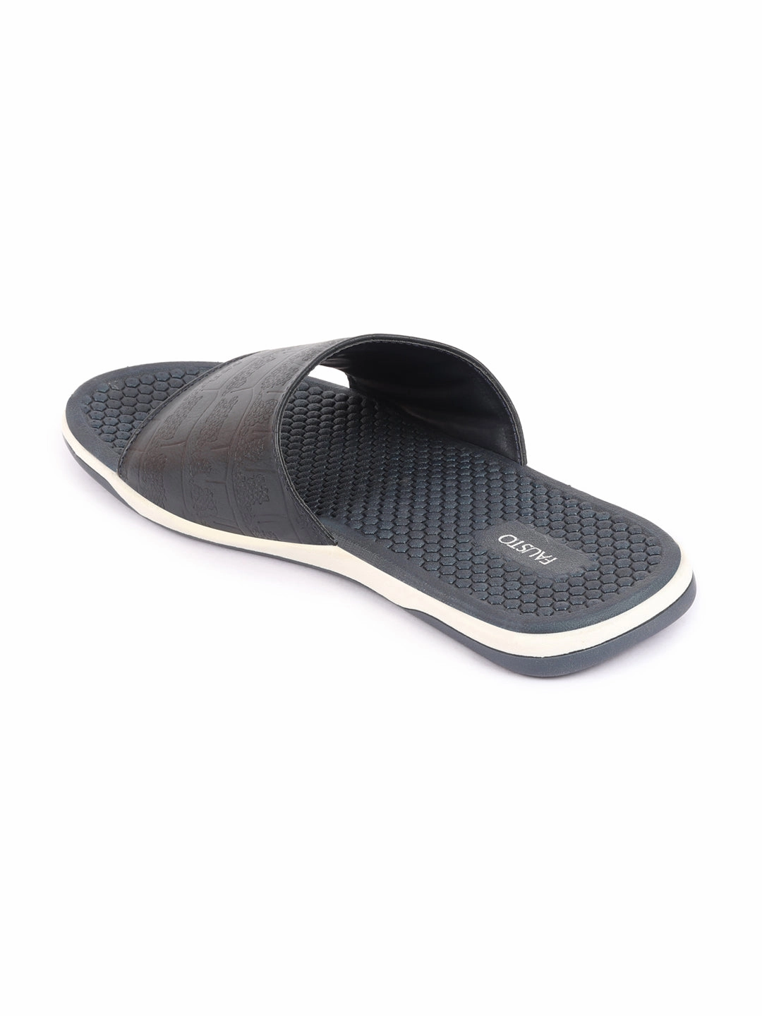 Flip Flops That Make You Taller Men Navy Blue Open Toe Ultra Light Flexible Slip-On Slippers Flip-Flops