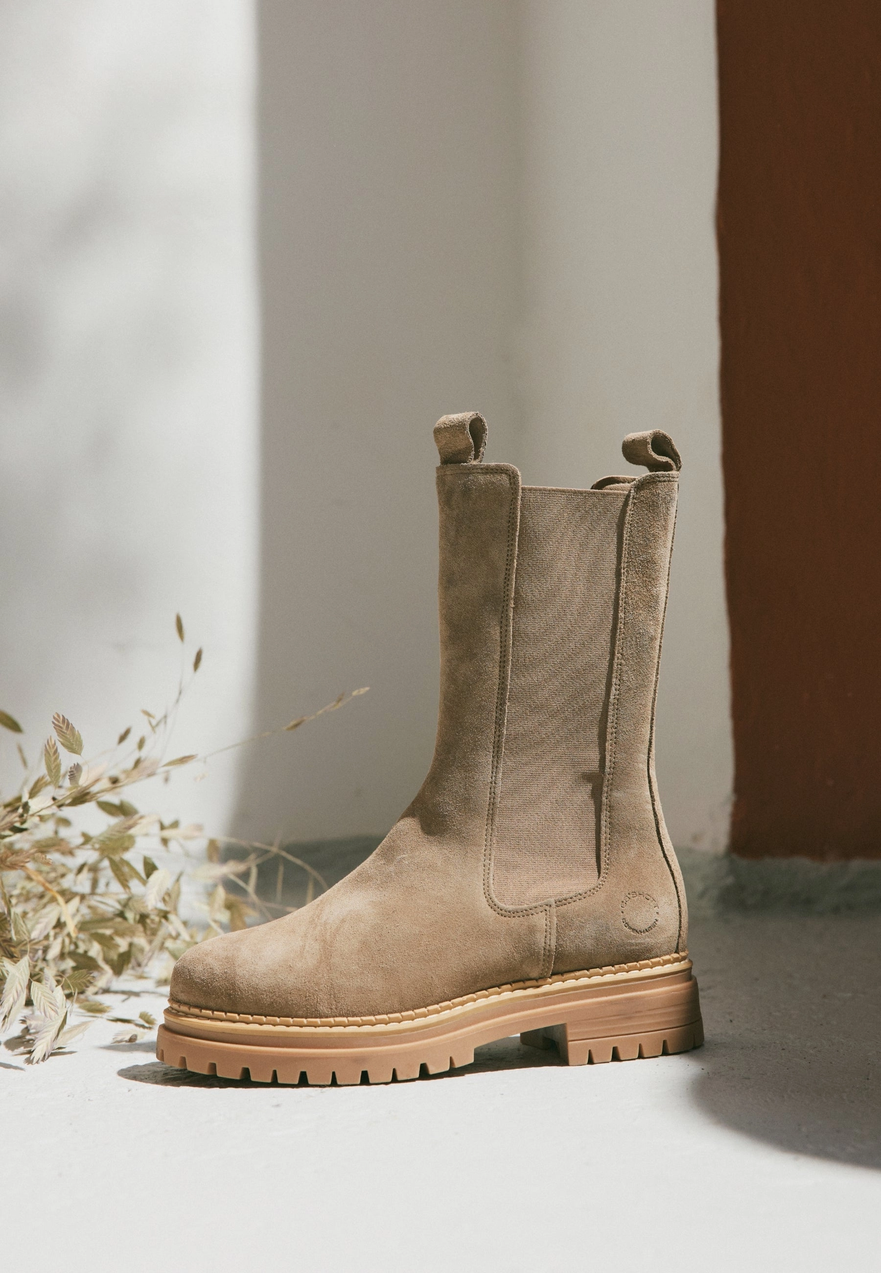 Insole For Chelsea Boots Cashannah Beige Suede High Chelsea Boots