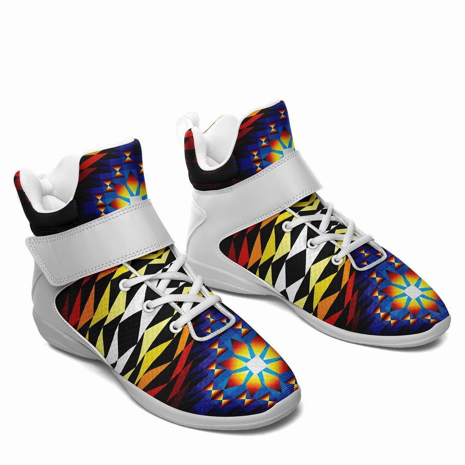 Light Basketball Shoes With Good Traction Sunset Blanket Ipottaa Basketball / Sport High Top Shoes - White Sole