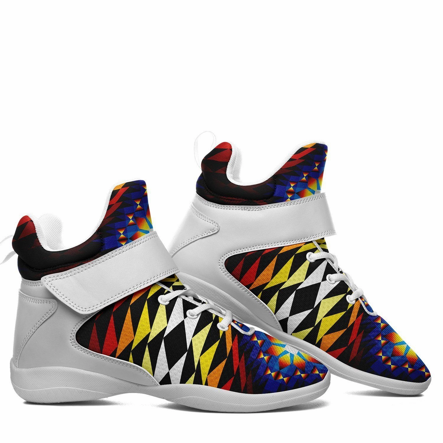 Sunset Blanket Ipottaa Basketball / Sport High Top Shoes - White Sole Basketball Tennis Shoes