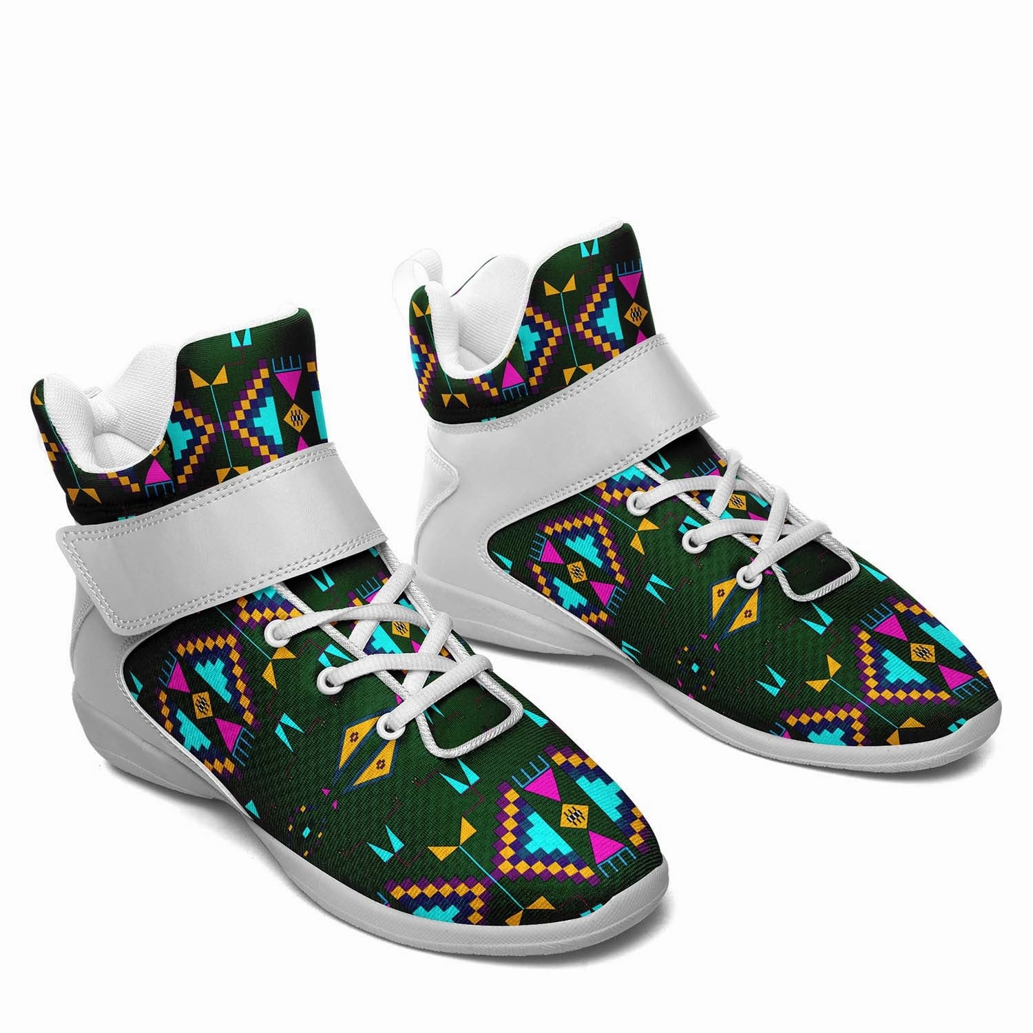 Were Originally Basketball Shoes Rite of Passage Squash Leaf Ipottaa Basketball / Sport High Top Shoes - White Sole