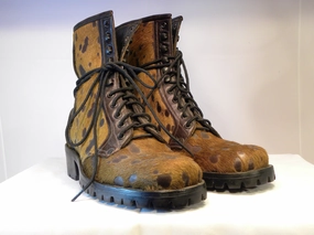 Hair On Combat  Tres Outlaws Men's  Combat Boot 3620 British Style Combat Boots