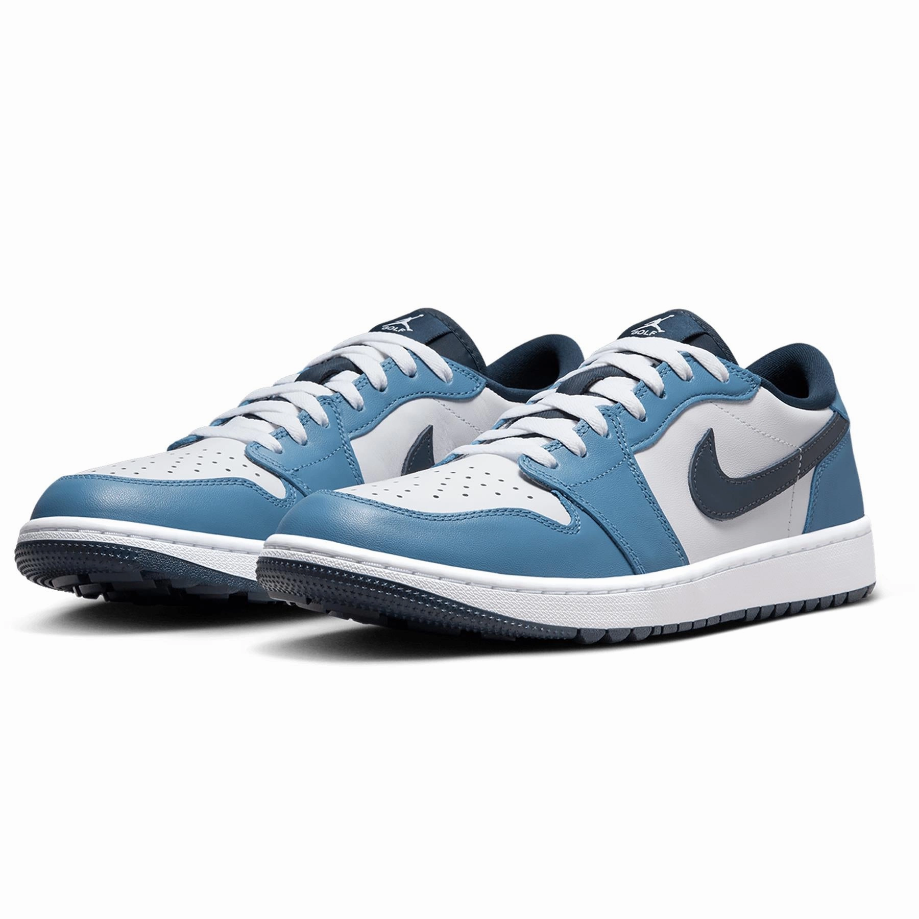 G.112 Golf Shoe Air Jordan 1 Low G White/Armory Navy/Aegean Storm