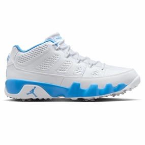Water Resistant Golf Air Jordan 9 Retro Golf Shoes White/University Blue/White