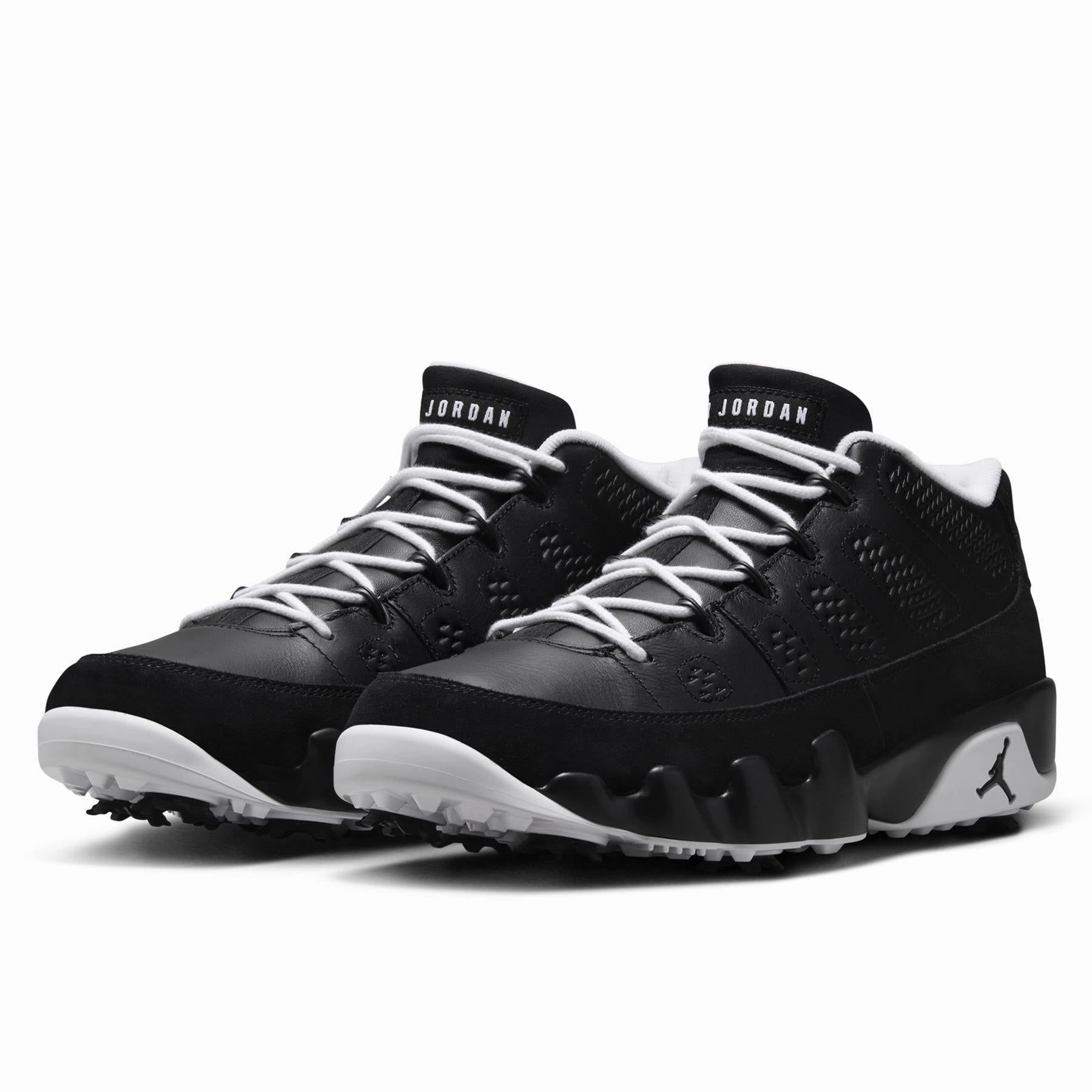 Walter Hagen Golf Shoes Air Jordan 9G Retro Golf Shoes Black/White/Metallic Red