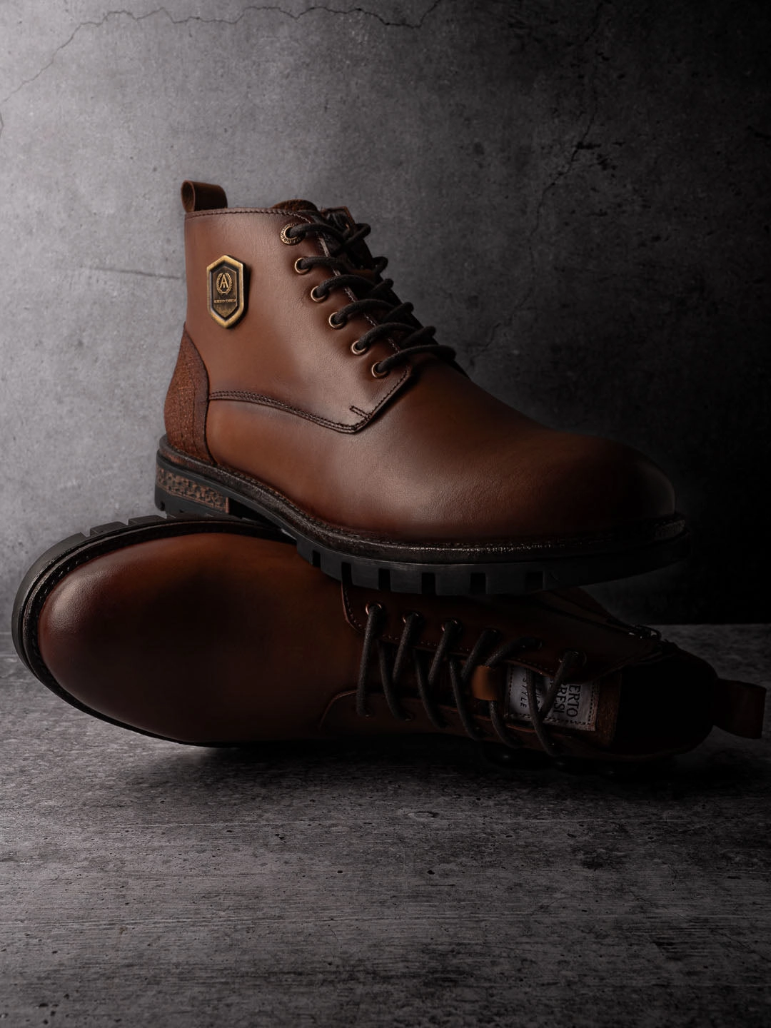 Alberto Torresi Headon Series Devl553 Pure Grain Leather Ankle Chukkas For Men Wittner Ankle Boots