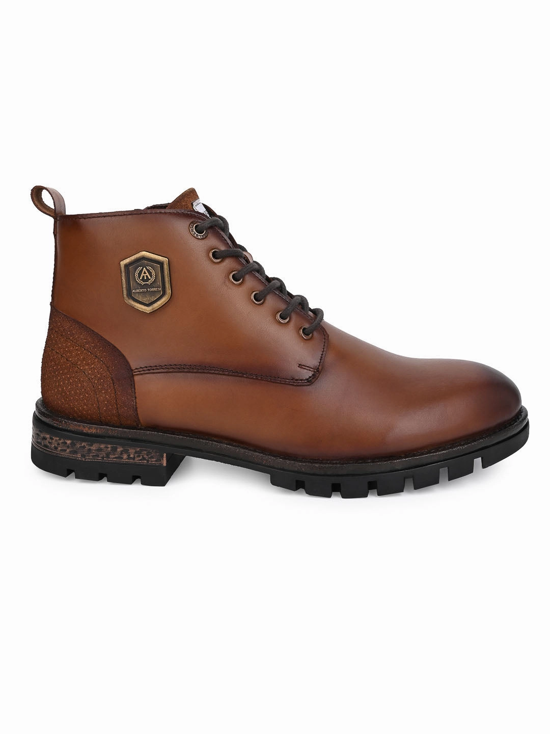 Alberto Torresi Headon Series Devl553 Pure Grain Leather Ankle Chukkas For Men Flat Leather Ankle Boots