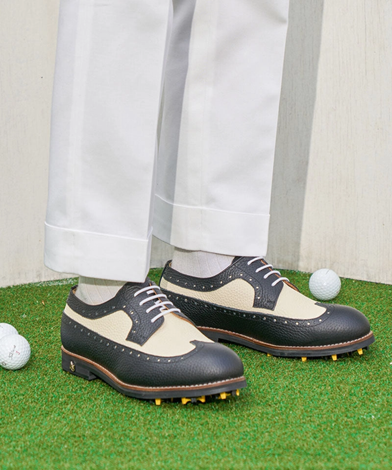 ALL CLASSIC Golf Noble Derby Classic Golf Shoes - Black Squarez Golf