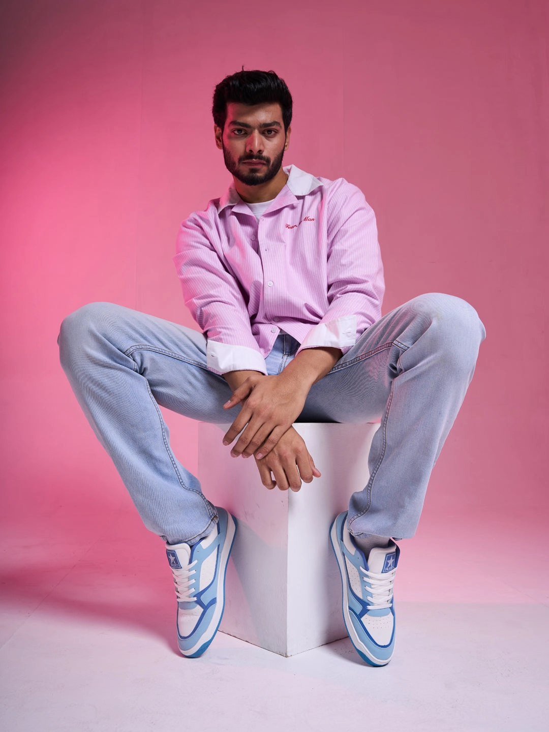 Men Blue Colorblocked Low Ankle Contrast Sole Lace Up Sneakers|Classic Combine Style Sneaker Shoes|Lace Up Casual Shoes Sneakers And Tights