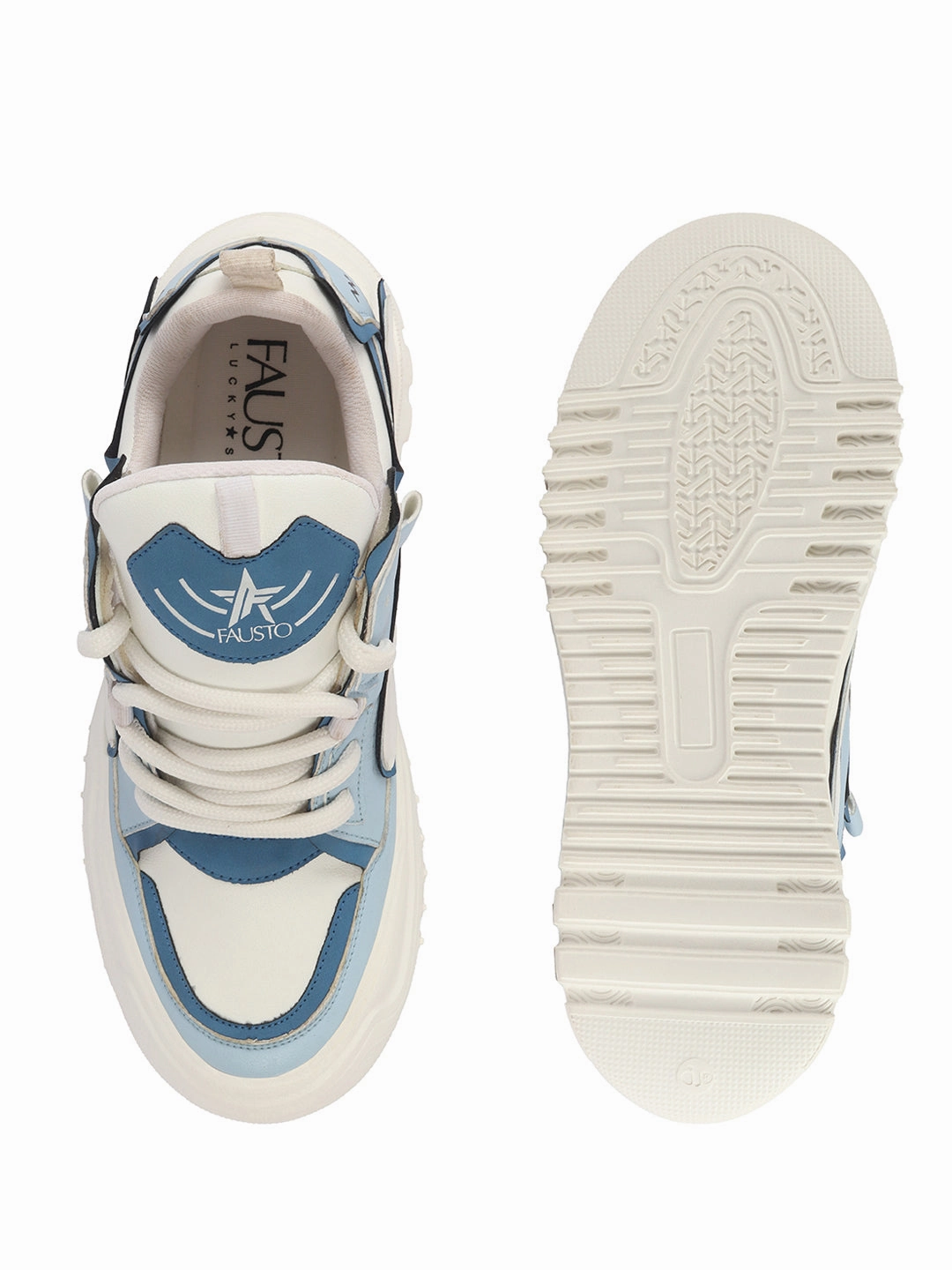 Sneakers Gore Tex Men Blue Colorblocked Mid Top Chunky Lace Up Sneaker Shoes|Feather Lite Casual Shoes|Mid Ankle Sneaker Shoes