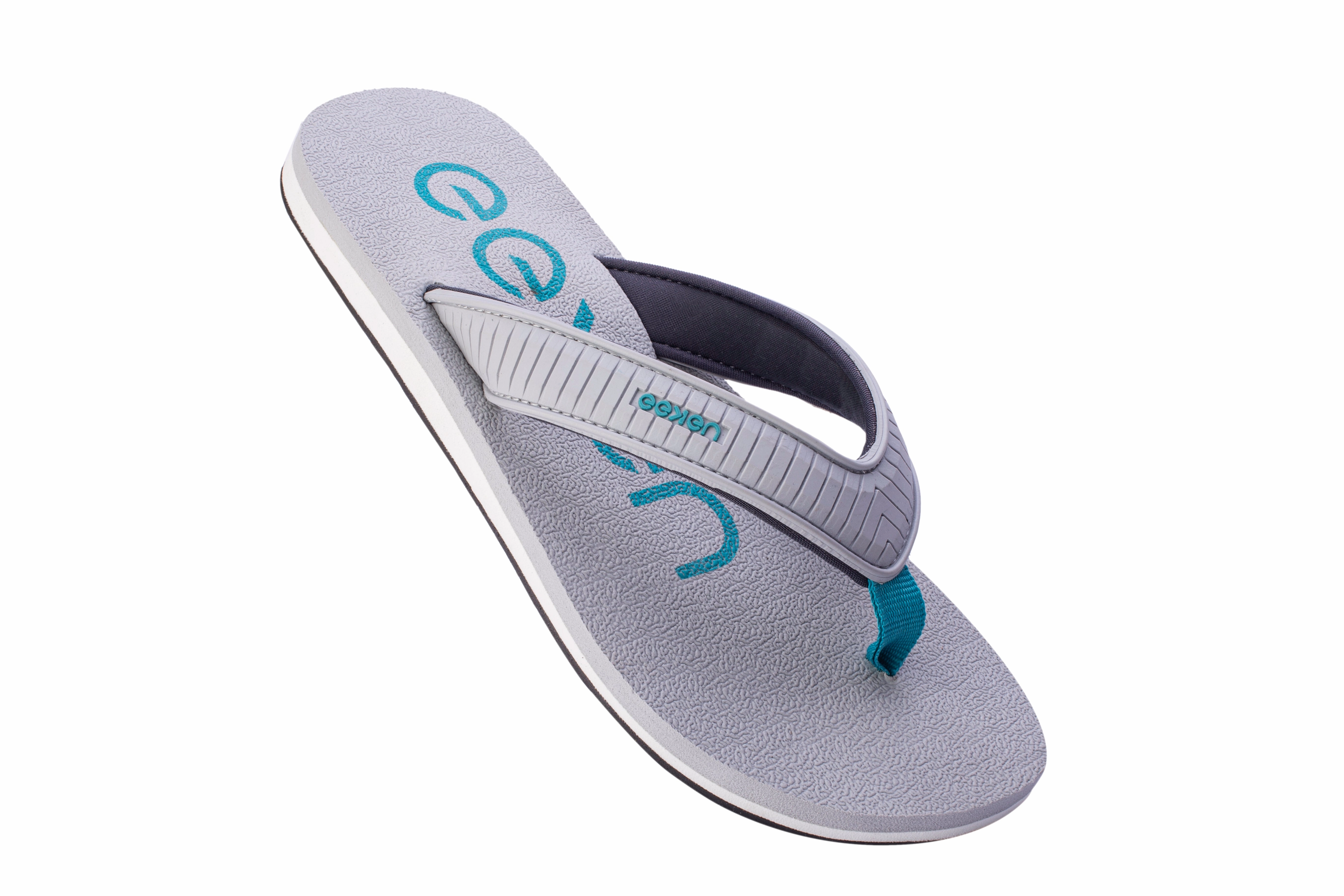 Eeken EFBG2019 Grey Everyday Flip Flops For Men Textured Flip Flops