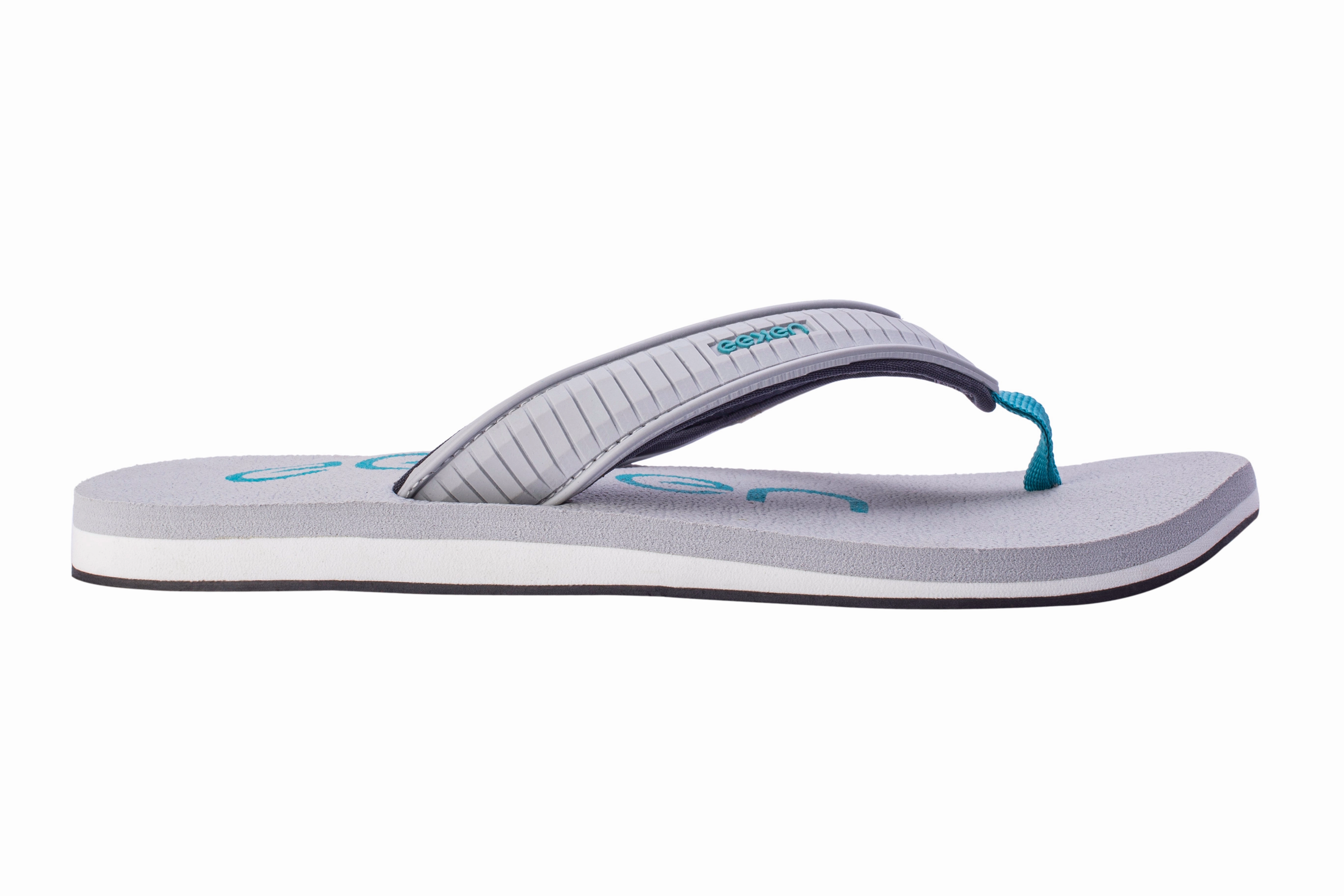 Eeken EFBG2019 Grey Everyday Flip Flops For Men Square Toe Platform Flip Flops