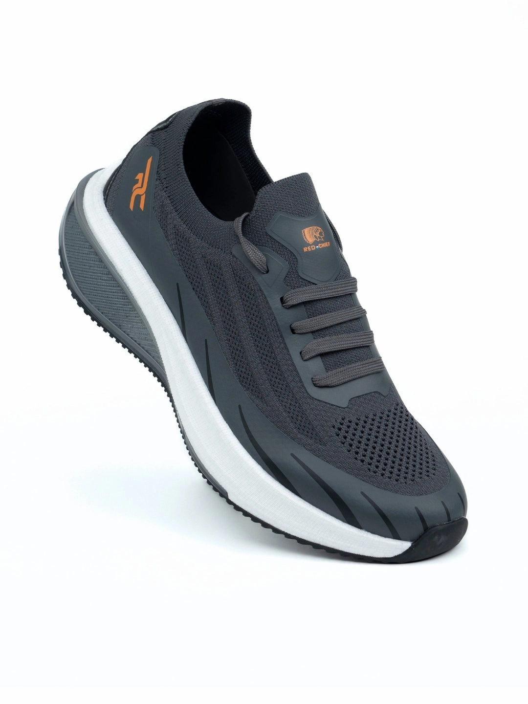 Winter Shoes For Running Red Chief Sports Dark Gray Running Shoes For Men R1723 F031