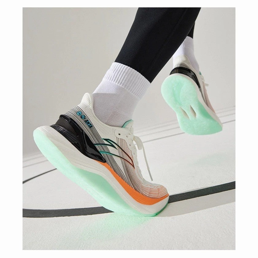 ANTA Men Tron 2 Running Shoes 1124C5538-3 -White/Orange/Black (Kasut Larian/Kasut Joging Lelaki) Farm Rio Snow Boots