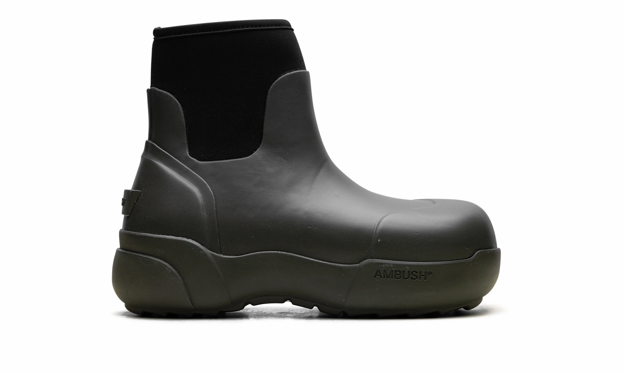 AMBUSH RUBBER ANKLE BOOT SHOES GREEN "Green" Boot For Ankle Sprain