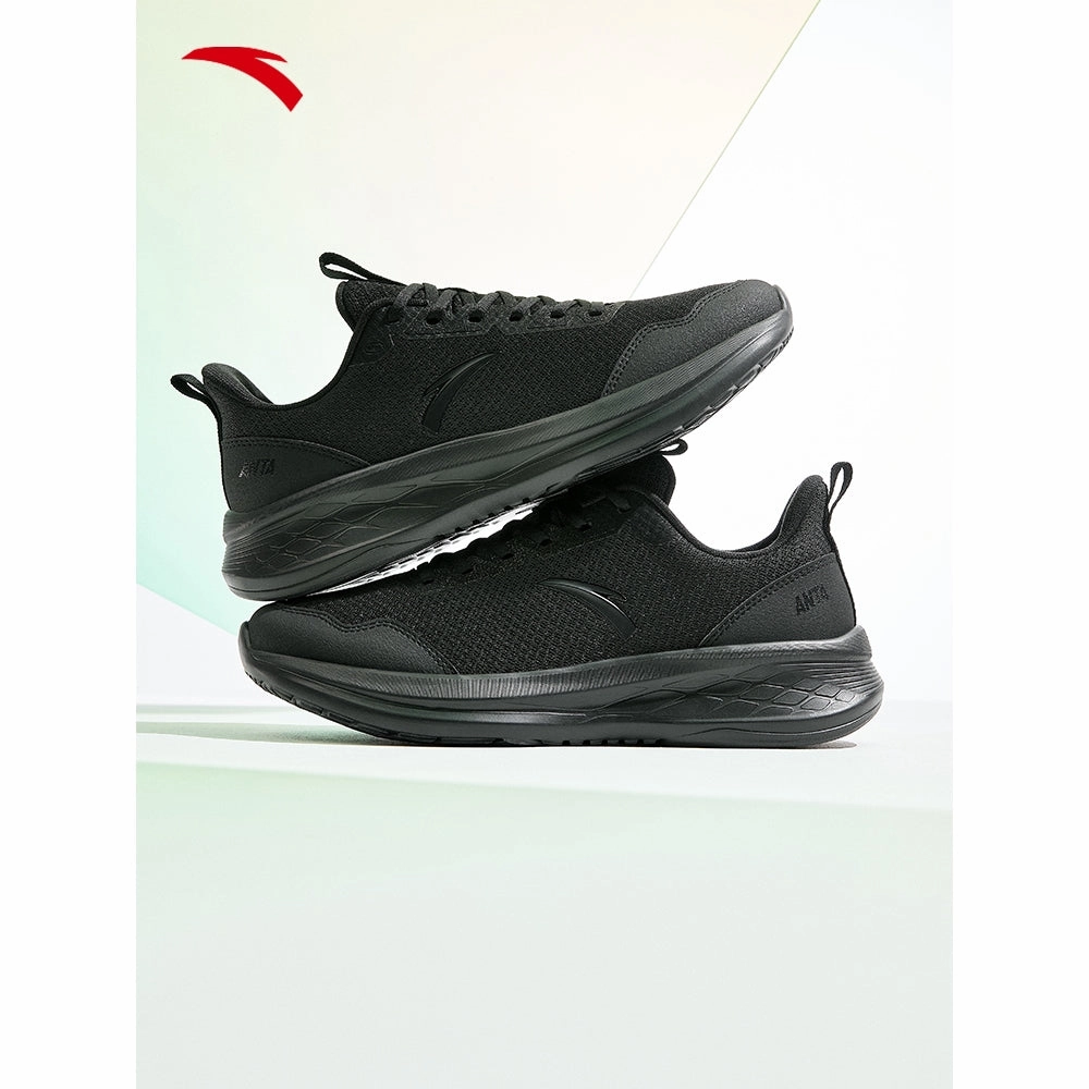 ANTA Men ANTA RUNNING Running Shoes 9124E5513-4 -Black (Kasut Larian Lelaki) North Face Snow Boots Waterproof