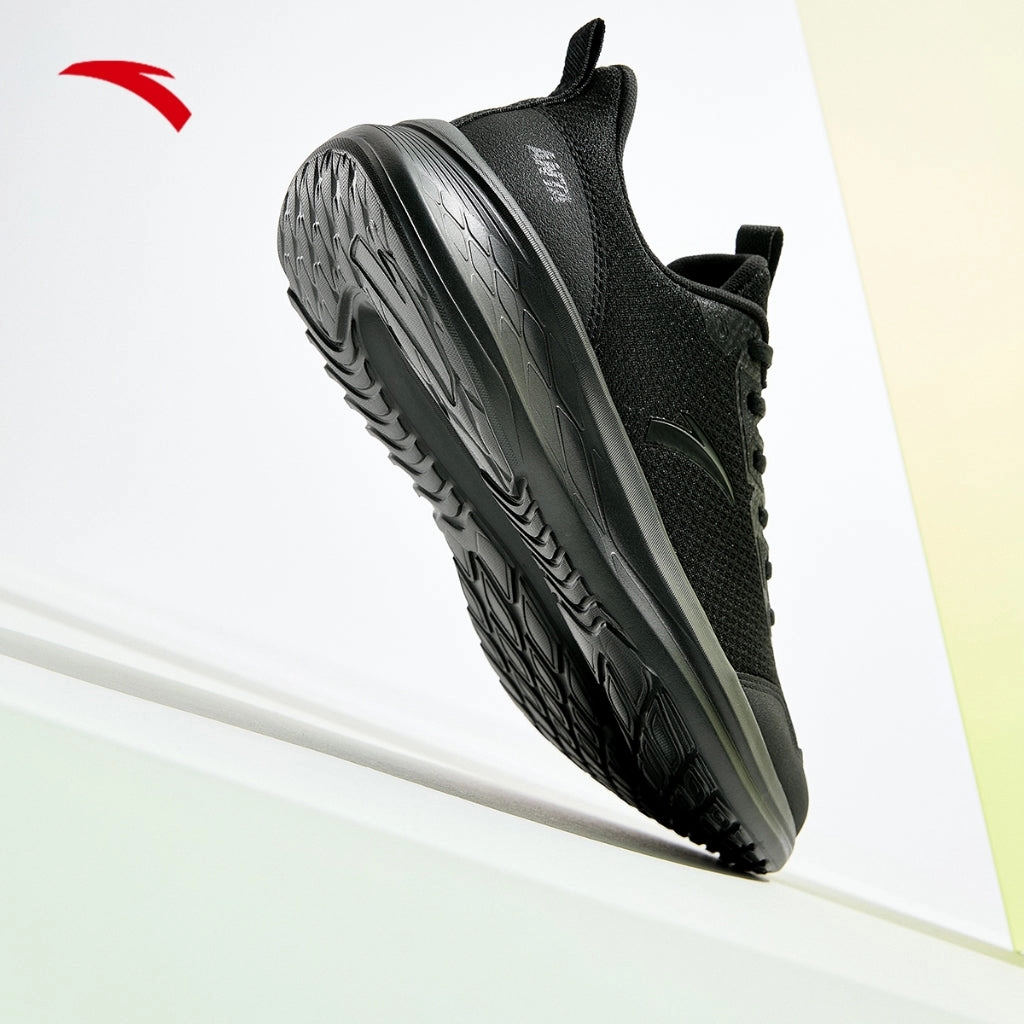 Snow Boots Cheap ANTA Men ANTA RUNNING Running Shoes 9124E5513-4 -Black (Kasut Larian Lelaki)