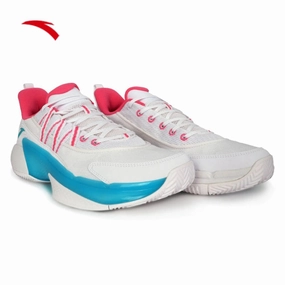 Original Insulated Short Snow Boots ANTA Men Attack 2024 Basketball Shoes 1124D1602Q-4 -White Kasut Bola Keranjang Lelaki)