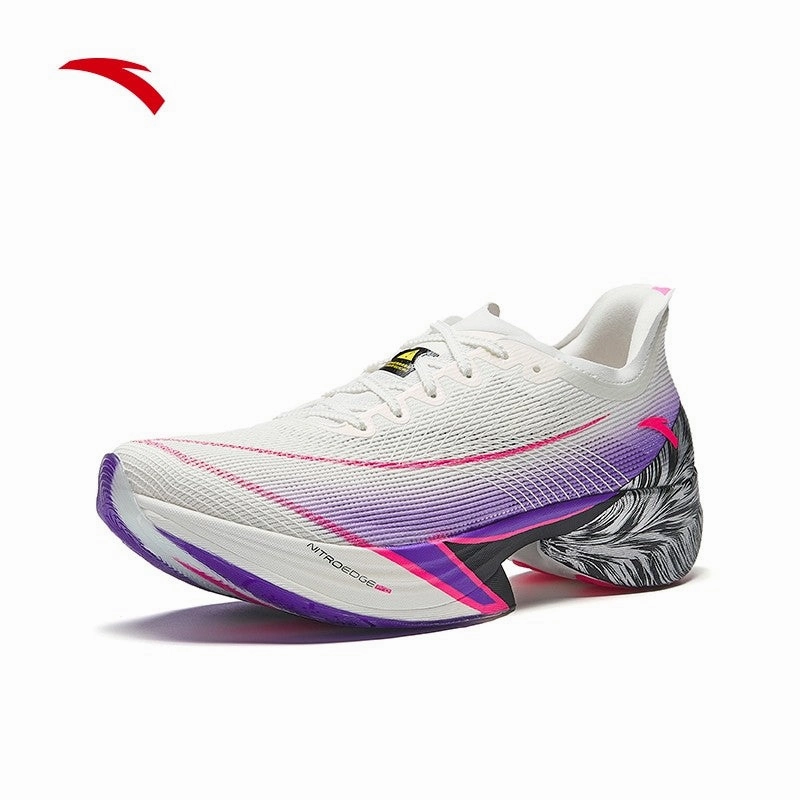 Buy Snow Boots Online ANTA Men C10 PRO Full Marathon Shoes Running Shoes 1124D5574-6 -White/Purple (Kasut Marathon)