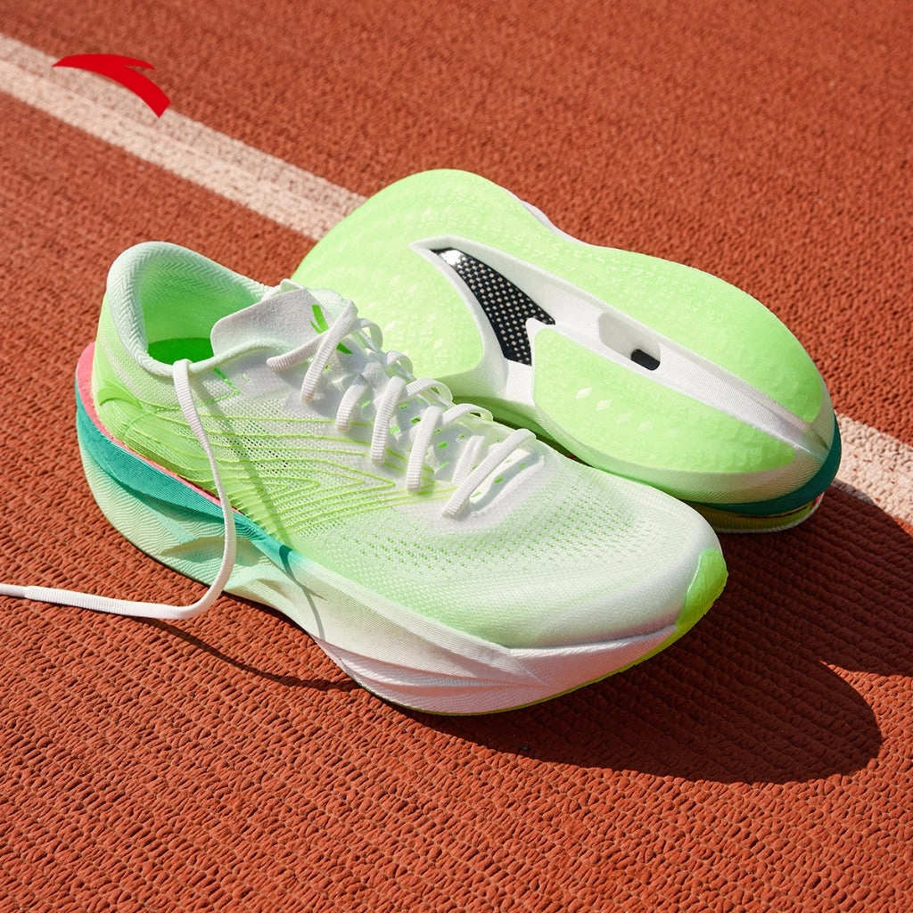 Difference Between Indoor And Outdoor Soccer Cleats ANTA Men C202 6 Running Shoes 1125A5575-2 -White/Green/Green (Kasut Larian Lelaki)