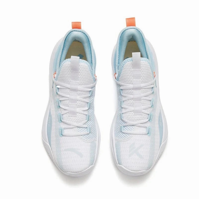 ANTA Men KT FLY Basketball Shoes 1124E1606-1 -White/Light Steel Blue (Kasut Bola Keranjang Lelaki) Rashford Soccer Cleats