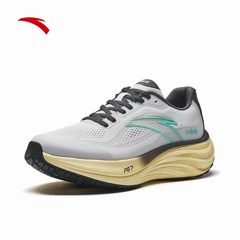 ANTA Men PG7 Travel 1.5 Running Shoes 1125A5508-3 -Grey/Grey/Blue (Kasut Larian Lelaki) Youth Indoor Soccer Cleats