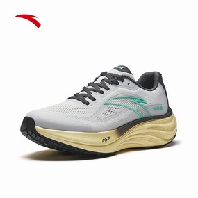 ANTA Men PG7 Travel 1.5 Running Shoes 1125A5508-3 -Grey/Grey/Blue (Kasut Larian Lelaki) Spray Paint Soccer Cleats