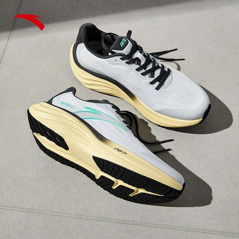 ANTA Men PG7 Travel 1.5 Running Shoes 1125A5508-3 -Grey/Grey/Blue (Kasut Larian Lelaki) Soccer Cleat Technology