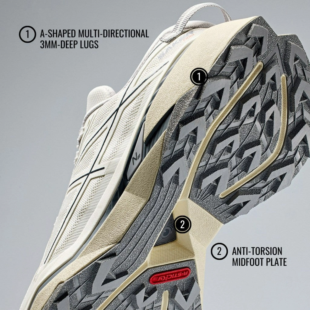 ANTA Men Saker 2  Running Shoes 1124D5502A-2 -White/White/Grey (Kasut Sukan Lelaki) Torrid Snow Boots