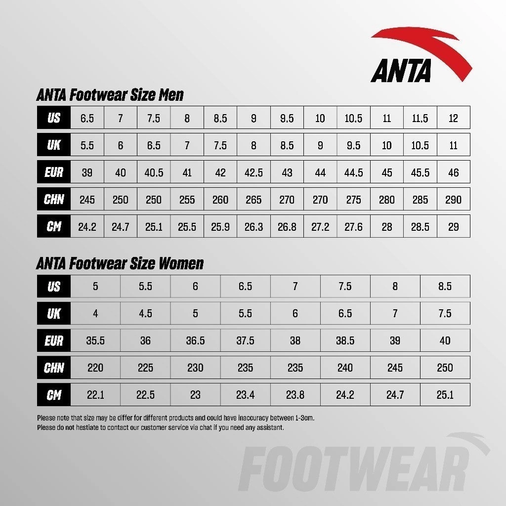 ANTA Men Saker 2  Running Shoes 1124D5502A-2 -White/White/Grey (Kasut Sukan Lelaki) Lucky Brand Snow Boots