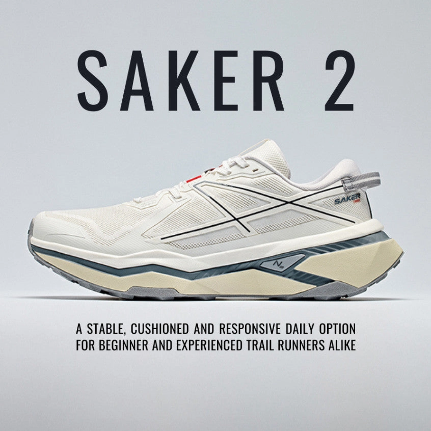 Staheekum Snow Boots ANTA Men Saker 2  Running Shoes 1124D5502A-2 -White/White/Grey (Kasut Sukan Lelaki)