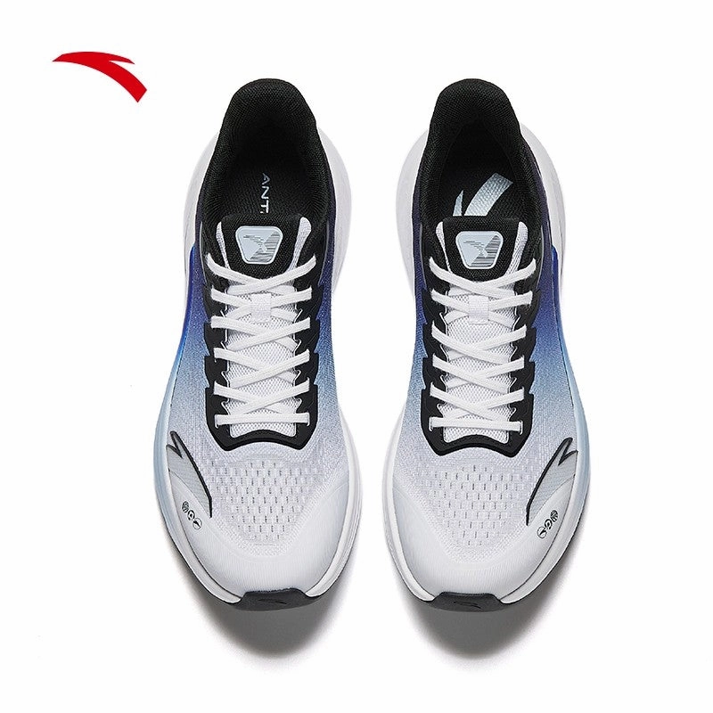 Dogs Wearing Snow Boots ANTA Men Shock Running Shoes 9125A5511-4 -Grey/Blue/Black